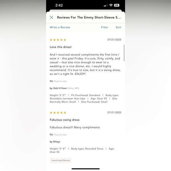 NWT new SP small petite Anthropologie Maeve Emmy swing dress blue stripe pockets - Picture 17 of 17